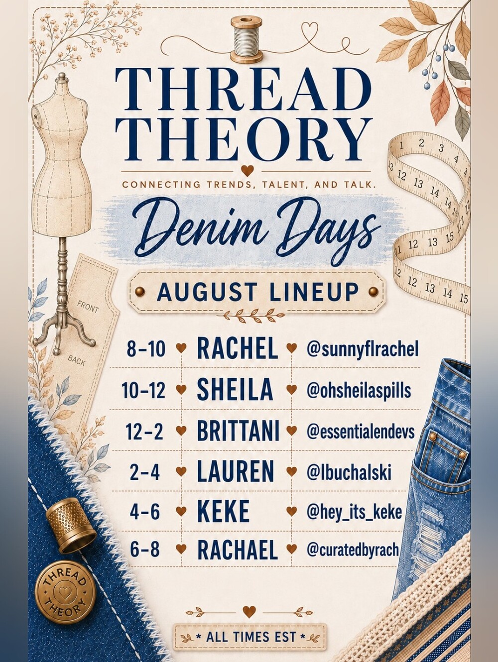 Thread Theory Train {Connecting Trends, Talent, and Talk}